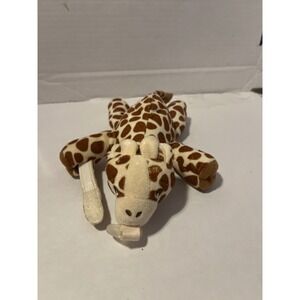 Philips Avent Giraffe Plush Pacifier Holder Spotted Brown Cream Infant Toy